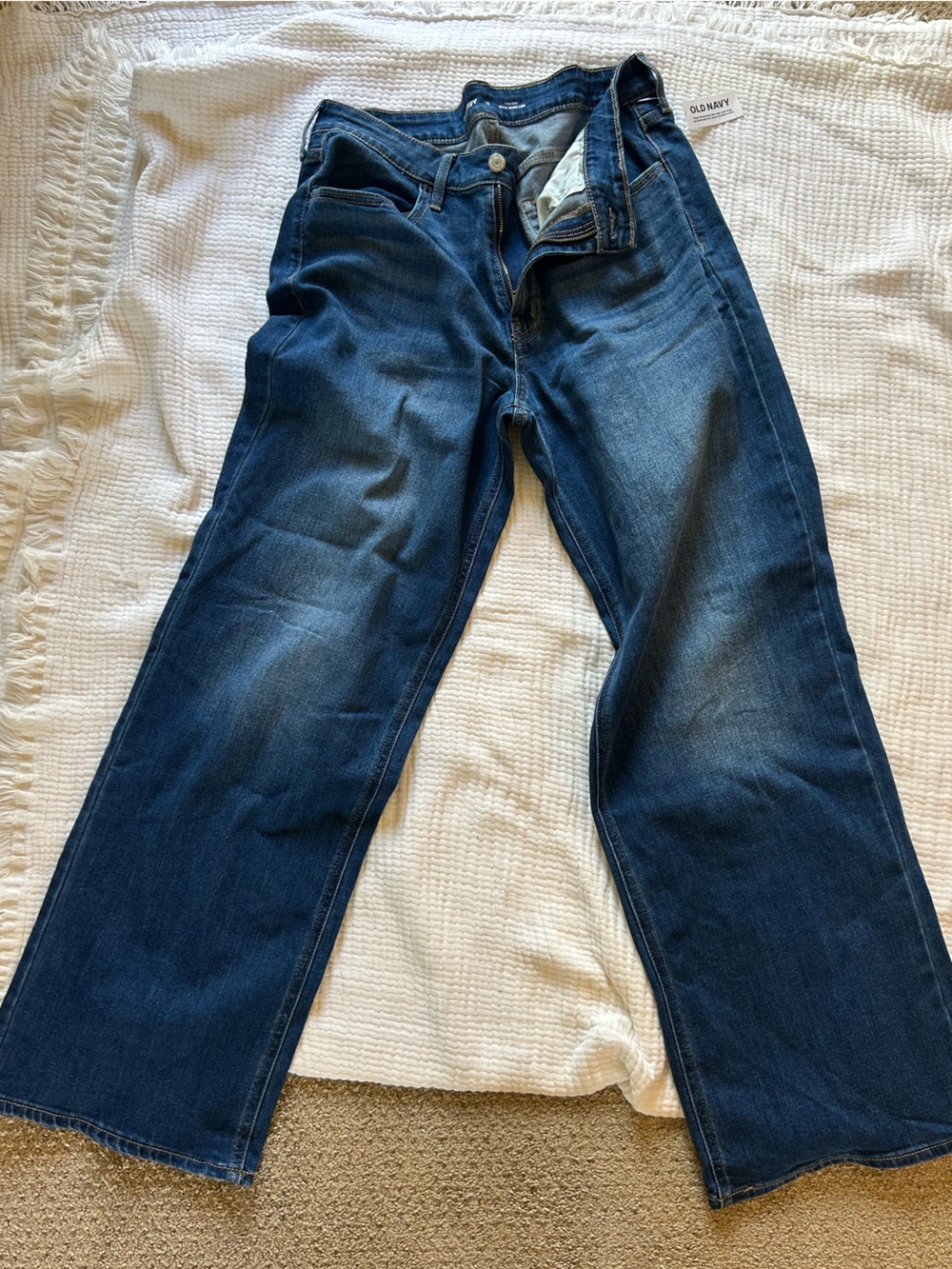 Old Navy Dark Blue Wide Leg Jeans